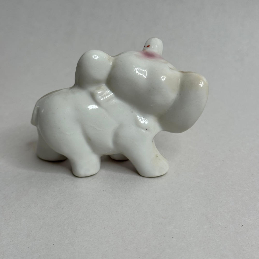 Vintage 1940's -1950's Elephant Figurine Japan Collectible Christmas Ceramic - Picture 7 of 9